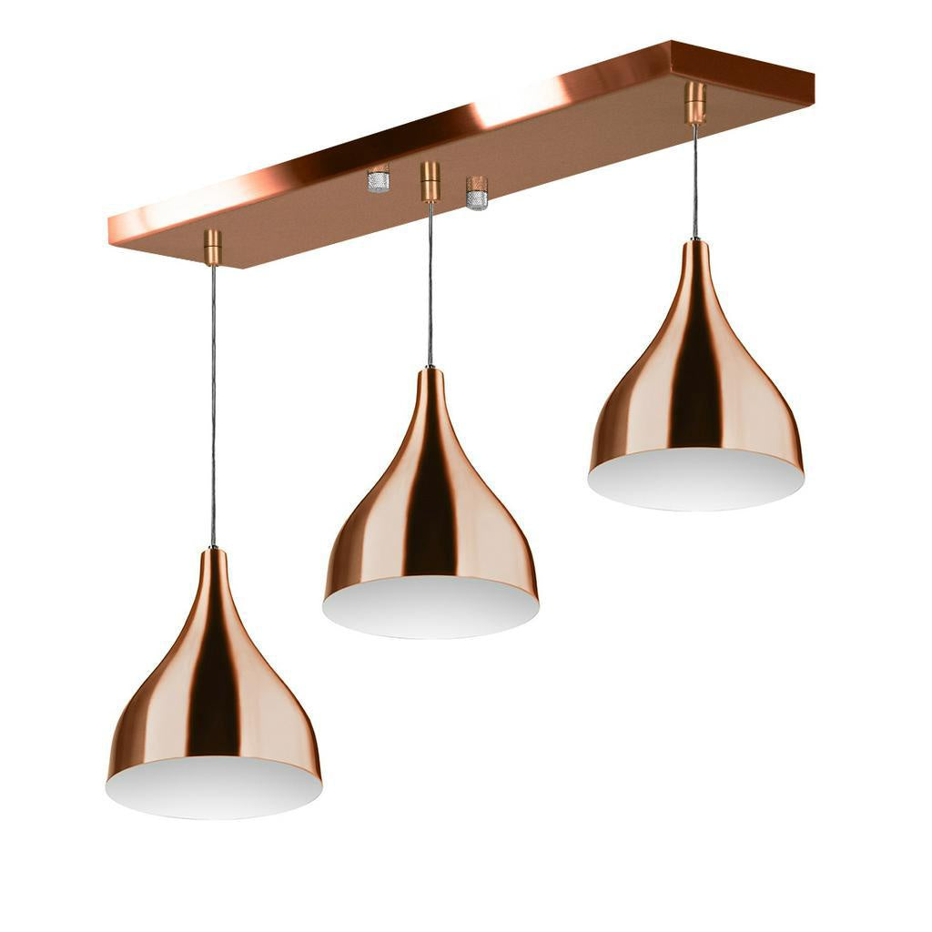 Pendente Gota Triplo – Iluminação Sofisticada e Moderna | Alma & Casa