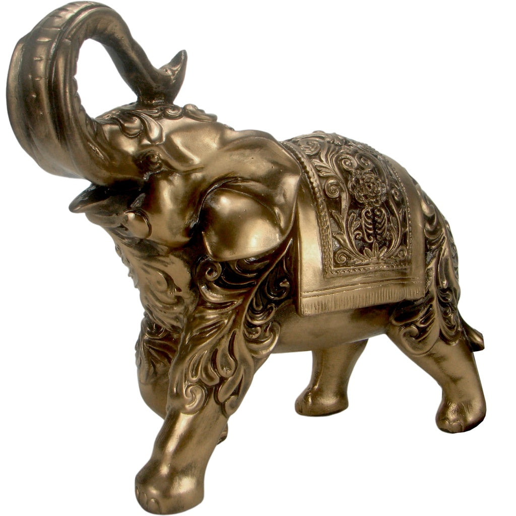 Elefante Indiano Escultura - Estatueta decorativa - Sorte e Sabedoria