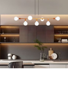 Pendente Rubis 7 Lâmpadas - Atmosfera Elegante | Alma & Casa