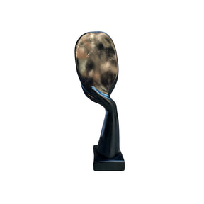 Estatueta Enfeite Decorativo Mão Na Face Escultura De Gesso