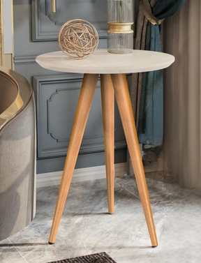 Conjunto de Mesas para Sala Classic Sofá Redonda com Pés Palito Decoração