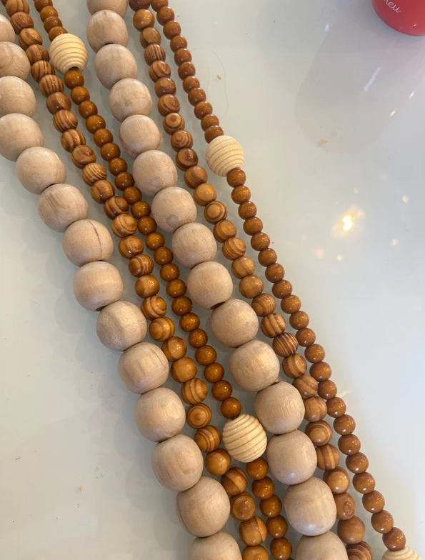 Colar de Mesa Barroco Artesanal em Madeira | Alma & Casa