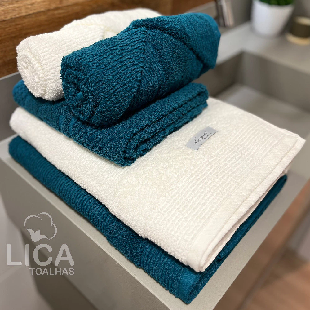Jogo de Toalhas Egípcias Quefren Branco Luxo | Alma & Casa