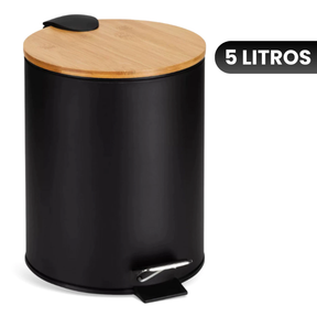 Lixeira Inox Bambu: Praticidade que Surpreende | Alma & Casa