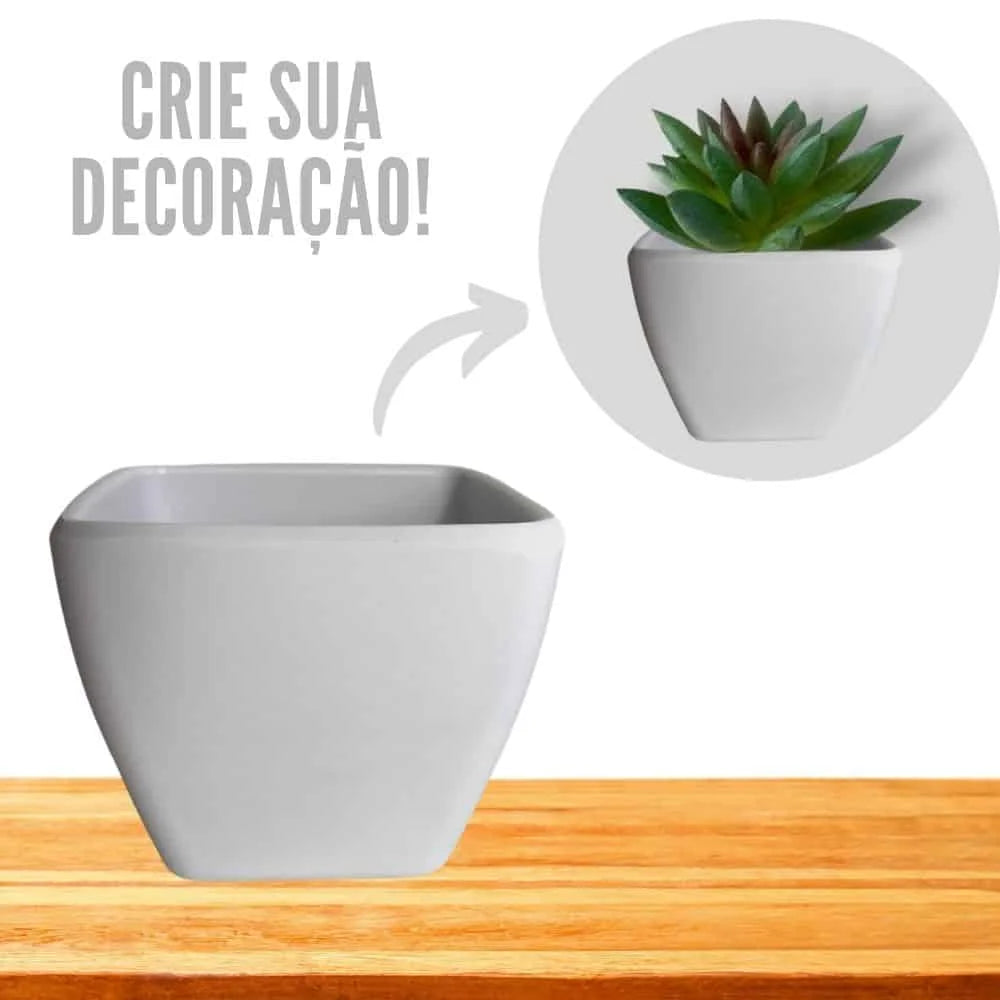 5 Cachepot de Suculenta Decorativa Mini Vot sem Plantas e Flores