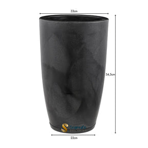 Vasos leves decorativos de polietileno para plantas.