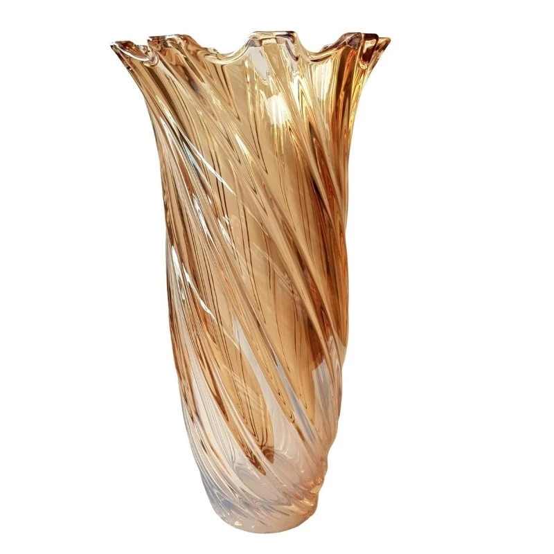 Vaso Vidro com Design Espiralado | Alma & Casa