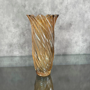 Vaso Vidro com Design Espiralado | Alma & Casa