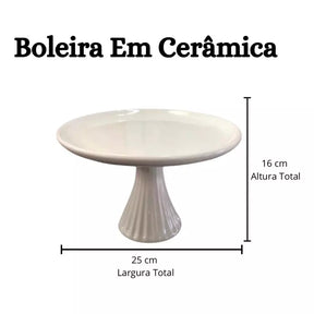 Boleira de Cerâmica para Festa e Decoração | Alma & Casa