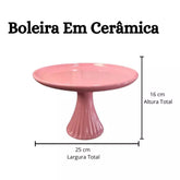 Boleira de Cerâmica para Festa e Decoração | Alma & Casa