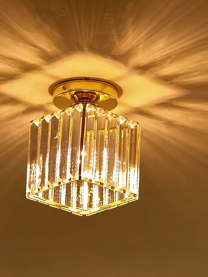 Luminária de Cristal Moderna para Corredor e Sala | Alma & Casa