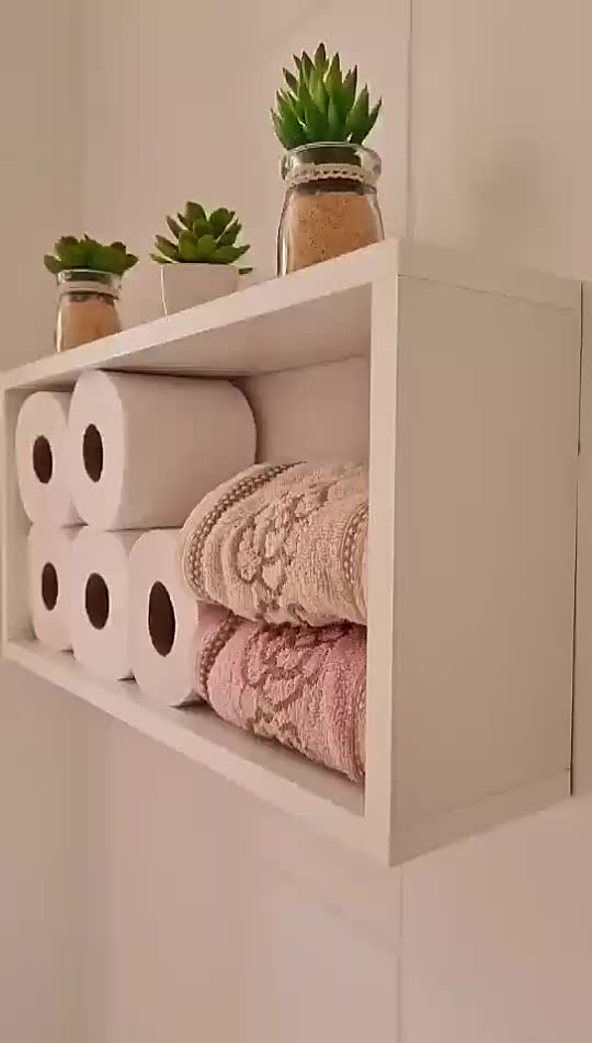 Kit Com 2 Nichos Para Banheiro Branco 50x25x12