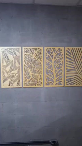 Kit 4 Quadro Natureza Decoração Para Sala Grande Enfeite Elegante