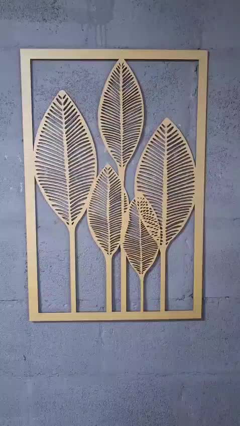 Quadro Decorativo Folhagem Folhas Quadro Enfeite Parede