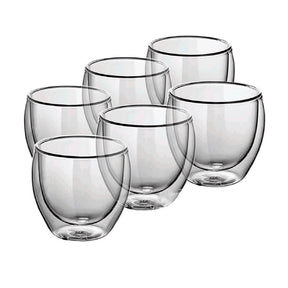 Copo Duplo Vidro 250ml: Design Térmico e Elegante | Alma & Casa
