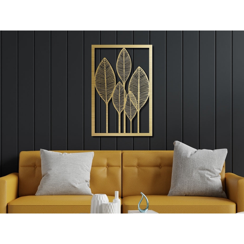 Quadro Decorativo Folhagem Folhas Quadro Enfeite Parede