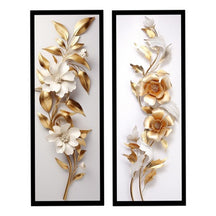 Quadros Flores Douradas: Elegância que Floresce | Alma & Casa