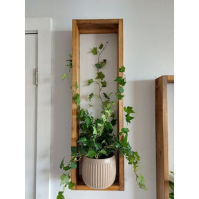 KIT2 Nichos Retangular Decorativos Organizador Madeira Pinus