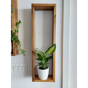 KIT2 Nichos Retangular Decorativos Organizador Madeira Pinus