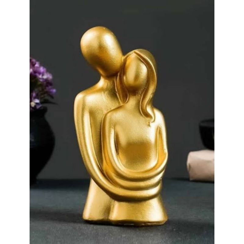 Escultura Minimalista de Casal Abraçado | Alma & Casa