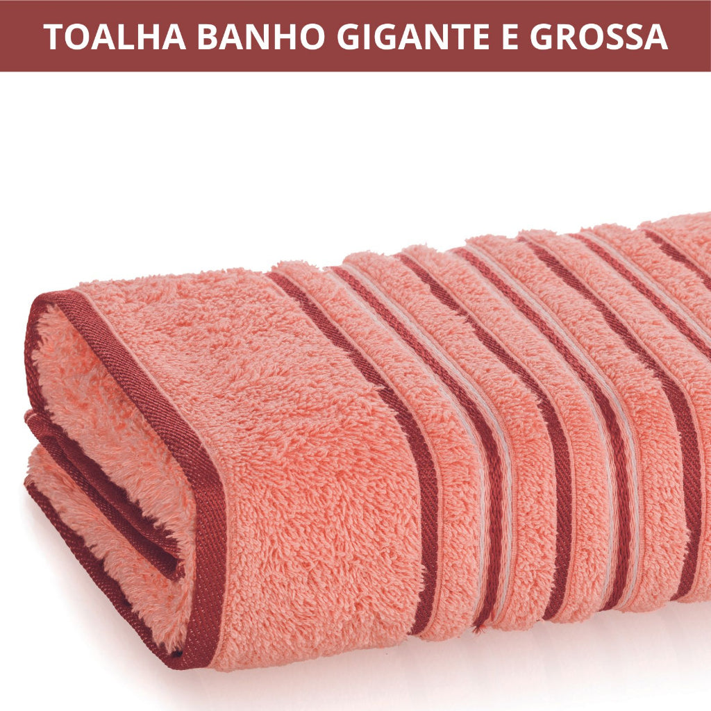 Toalha Banhão Grande e Grossa Super Absorção 100% algodão Amsterdã