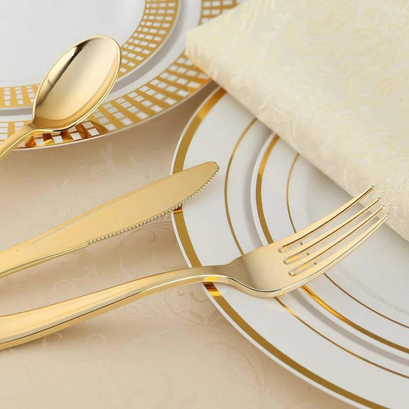 Talheres Slim Ouro & Prata: Dueto de Elegância | Alma & Casa