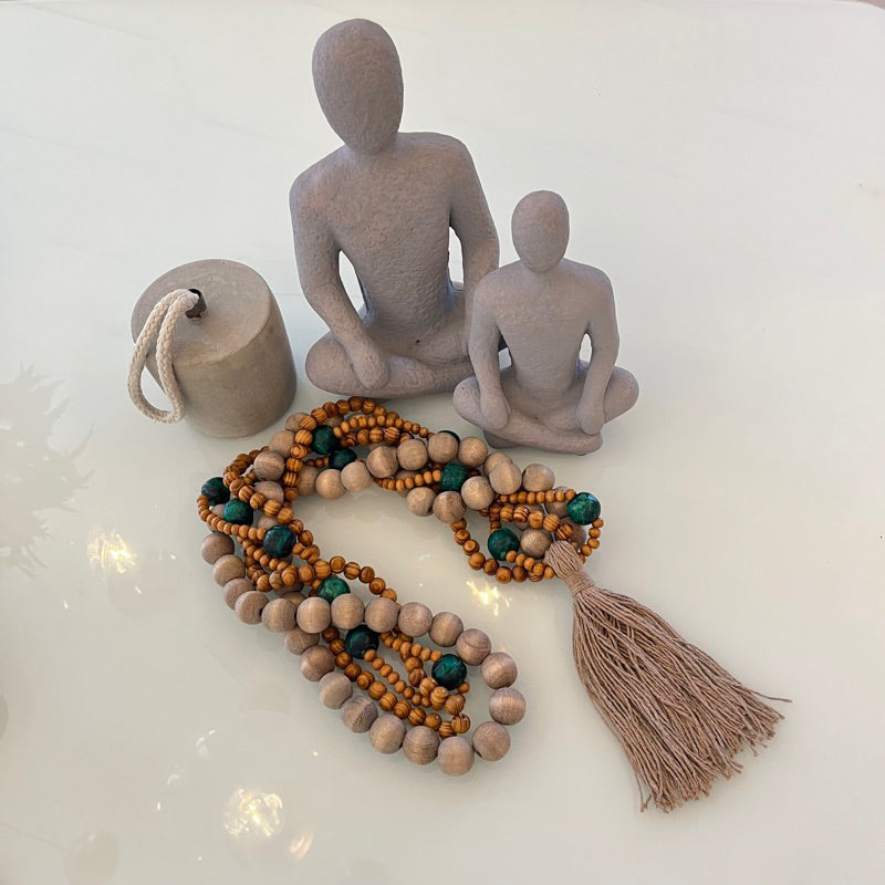 Colar de Mesa Barroco Artesanal em Madeira | Alma & Casa