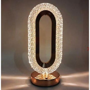 Luminária Cristal Oval Touch com LED - Suave | Alma & Casa