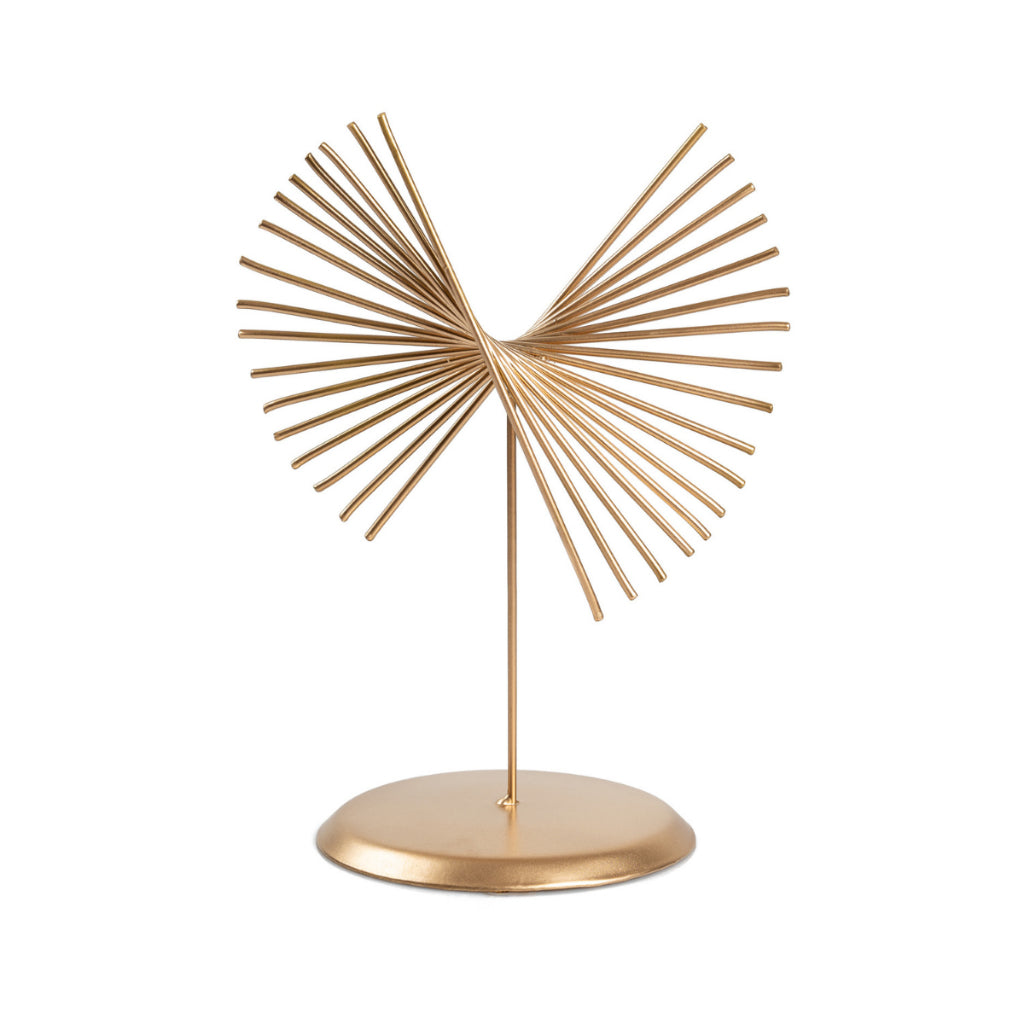 Escultura Decorativa em Ferro Dourado | Alma & Casa