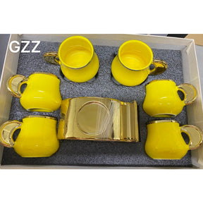 Xícara de café Kit com 12 peças de Cerâmica em Pocelana mega top