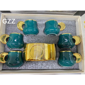 Xícara de café Kit com 12 peças de Cerâmica em Pocelana mega top