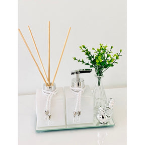 Essência e Charme: Kit Lavabo Decorativo Completo | Alma & Casa