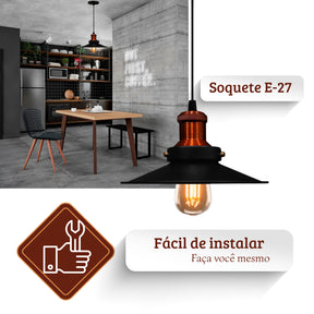 Pendente Retro Nórdic – Elegância com Personalidade | Alma & Casa