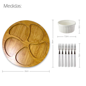 Petisqueira Gourmet com Ramequim e Garfinhos | Alma & Casa