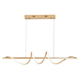 Lustre Pendente LED Dourado – Design, Luz e Sofisticação em Cada Detalhe | Alma & Casa