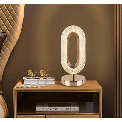 Luminária Cristal Oval Touch com LED - Suave | Alma & Casa