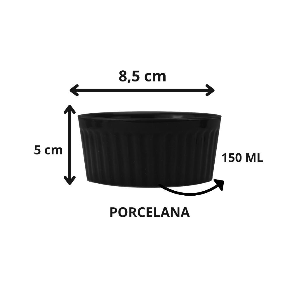 Ramequins Porcelana Colorida  150ml Elegantes | Alma & Casa