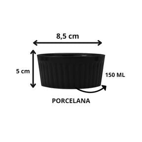 Ramequins Porcelana Colorida  150ml Elegantes | Alma & Casa
