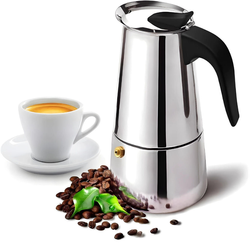 Cafeteira Italiana 450ml Clássica e Sofisticada | Alma & Casa