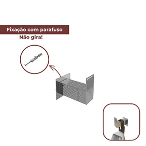 Cabide Inox Q-C1: Sofisticação em Detalhes | Alma & Casa