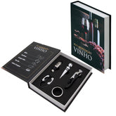 Kit Vinho em Livro Preto: Elegância Discreta e Funcional | Alma & Casa