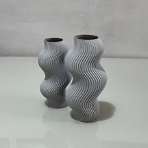 Vaso Decorativo Ondulado - Impressão 3D| Alma & Casa