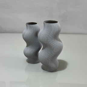 Vaso Decorativo Ondulado - Impressão 3D| Alma & Casa