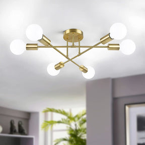 Lustre Nórdico Ouro Antigo | Sofisticação e Estilo para Seu Ambiente