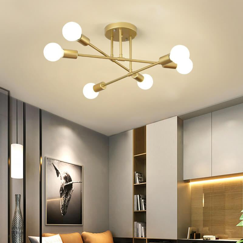 Lustre Nórdico Ouro Antigo | Sofisticação e Estilo para Seu Ambiente
