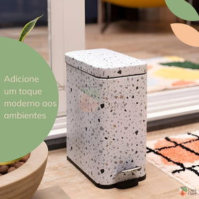 Lixeira de Metal com Pedal e Design Sofisticado | Alma & Casa