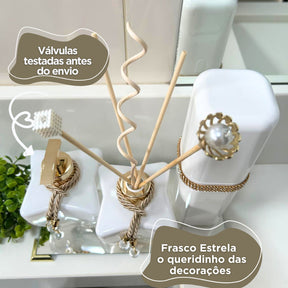 Kit Lavabo Grécial com Vidros Decorativos | Alma & Casa