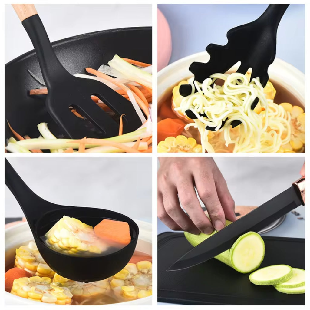 Conjunto de Utensílios Elegância Culinária 12 pcs | Alma & Casa