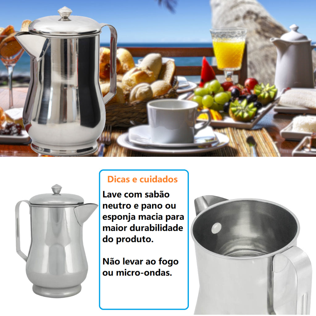 Jarra Inox 1,5L: Design e Frescor em Cada Detalhe | Alma & Casa