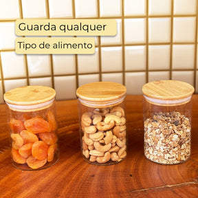 8 Potes Herméticos Estilo Minimalista Requinte| Alma & Casa